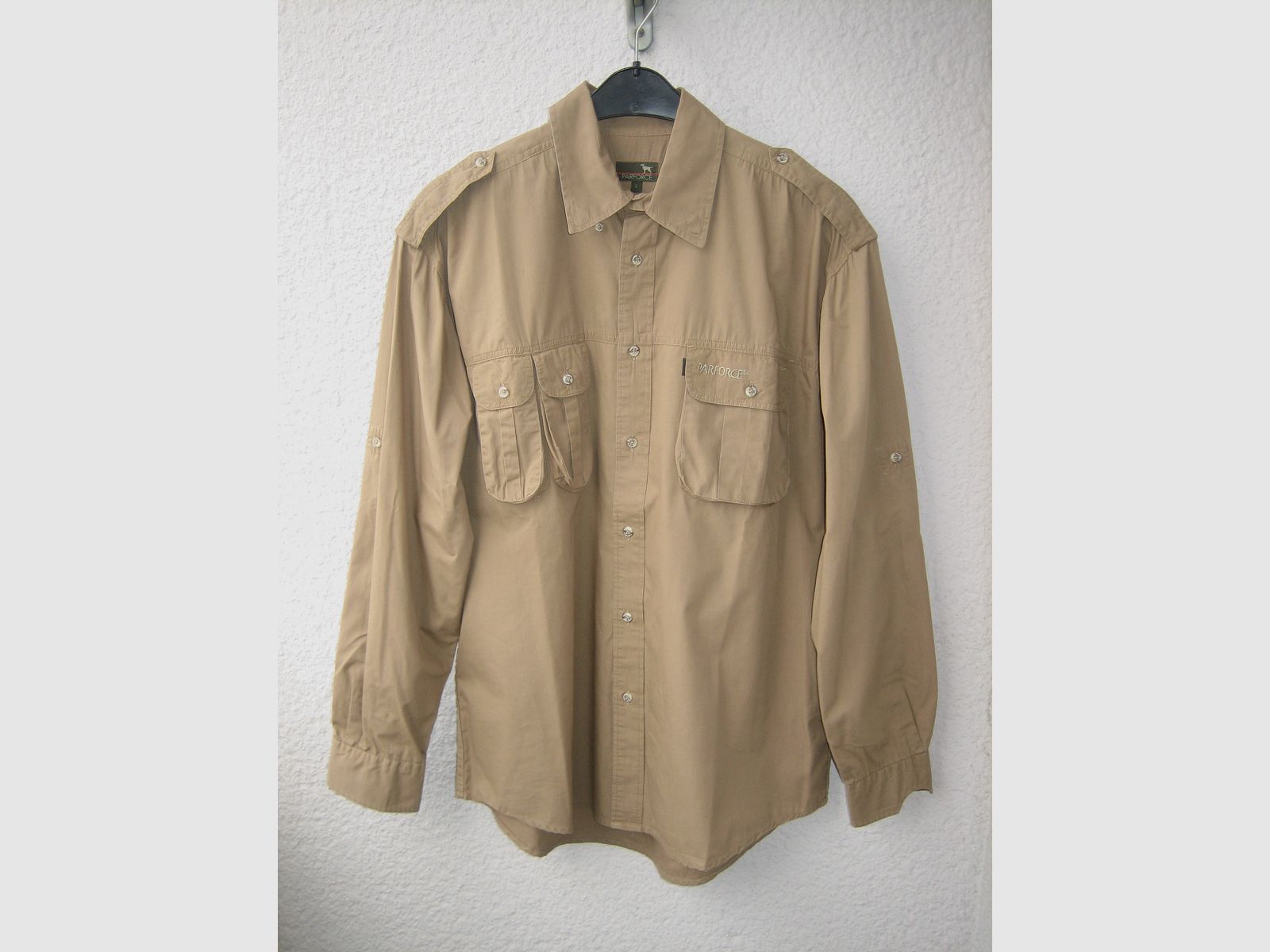 Parforce long-sleeve shirt, beige-brown, size L - TOP condition