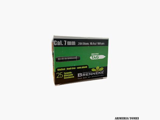 BRENNEKE – TAG CAL. 7mm .284 Diam. 10,4g/160grs (25 PZ) -59 02 36