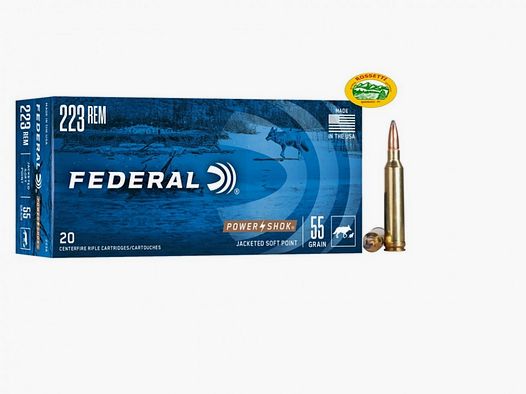 FEDERAL munizioni cal. 223 rem 55 gr. Soft Point