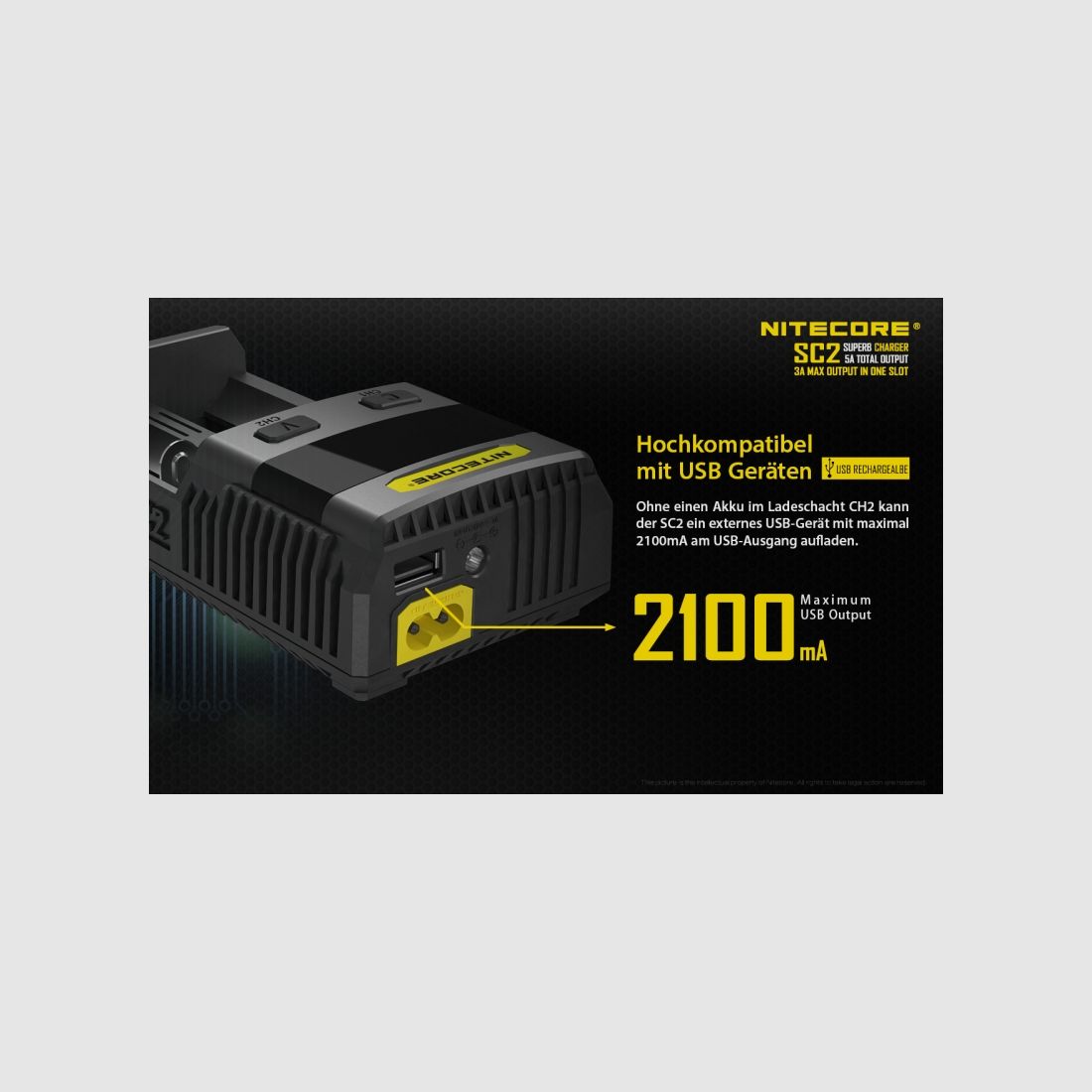 Nitecore SC2 3A Schnelllader