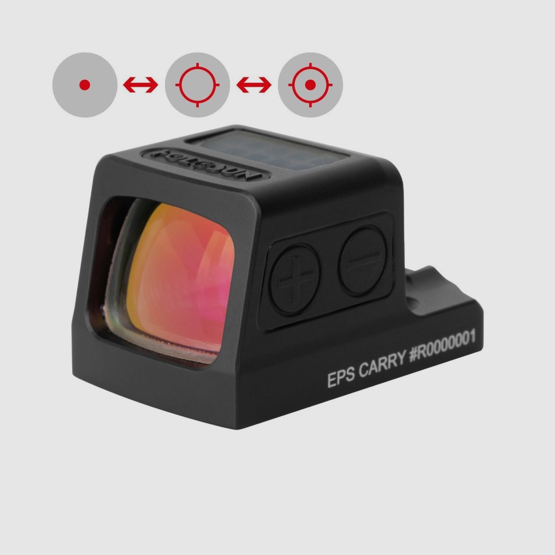 Holosun Reflexvisier EPS-CARRY-RD-MRS mit rotem Wechselabsehen: 2MOA Dot, 32MOA Circledot & 32MOA Circle, Bild 1 von 9