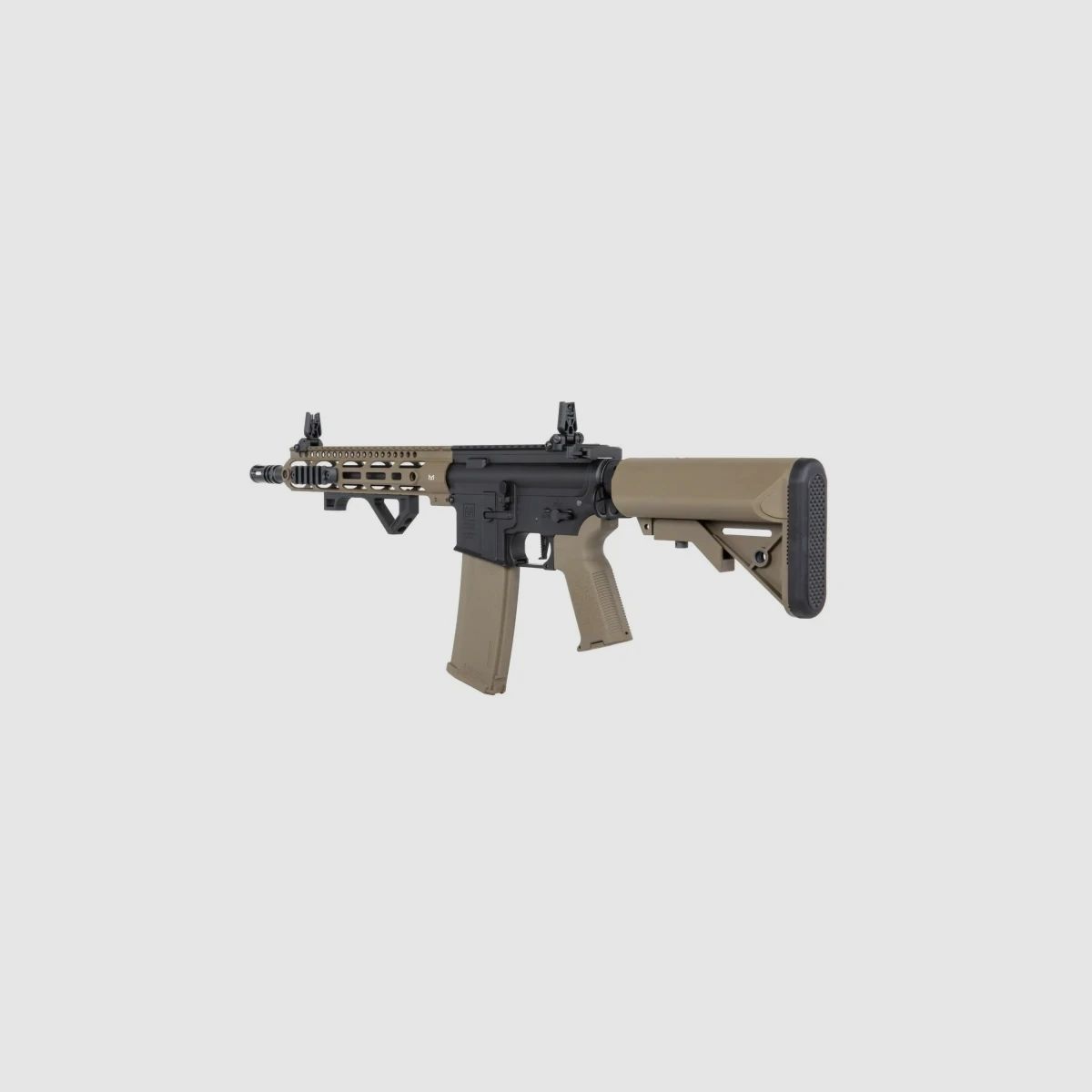 SA M4 Carbine M-LOK (SA-P20 PRIME™ Aster II ETU BLDC™) Rifle Airsoft Libre a partir de 18 - Negro/Tan -F-