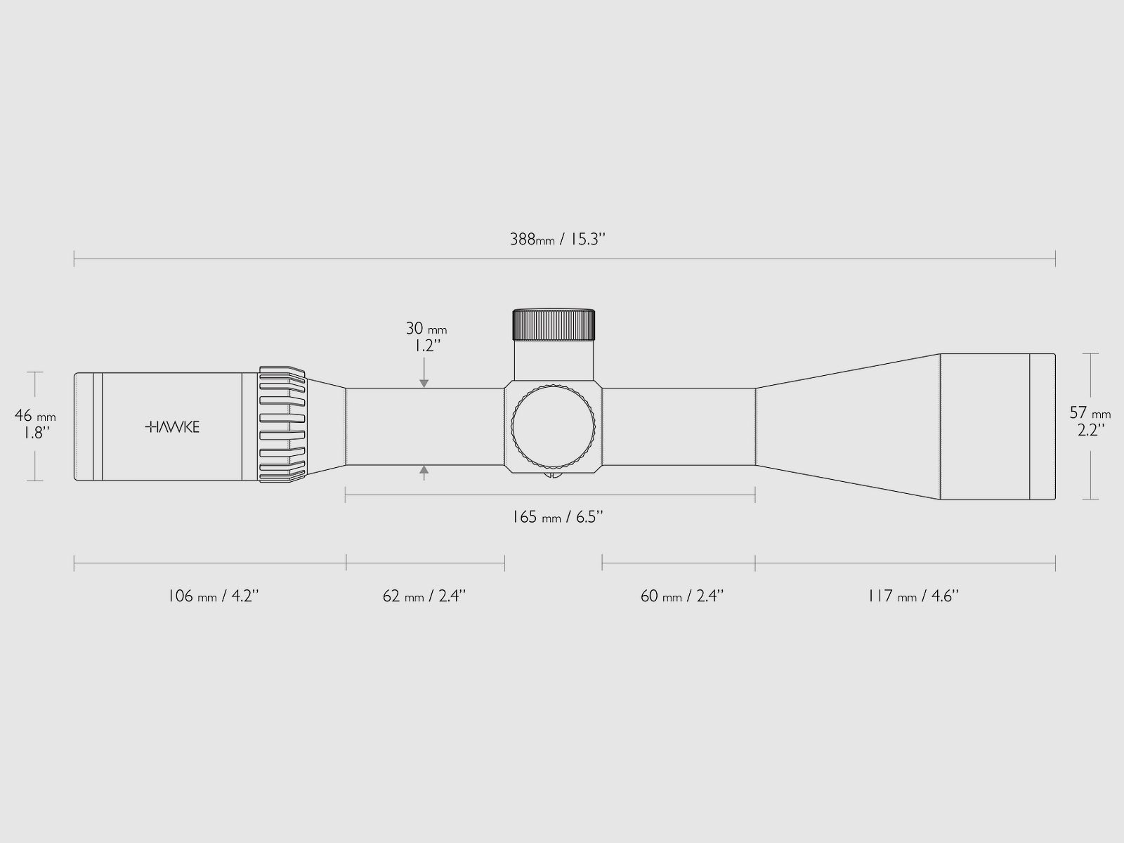 Hawke 13341 AIRMAX 30 WA SF 8-32x50 AMX IR Absehen