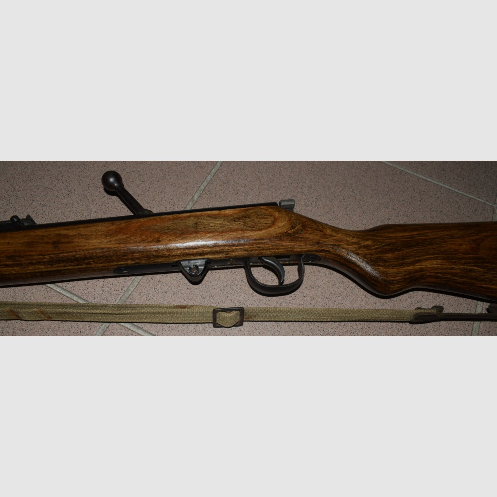 Luftgewehr Haenel 49a, sehr frühes GST Gewehr, Lauf gestempelt, Feder und Dichtung Neu