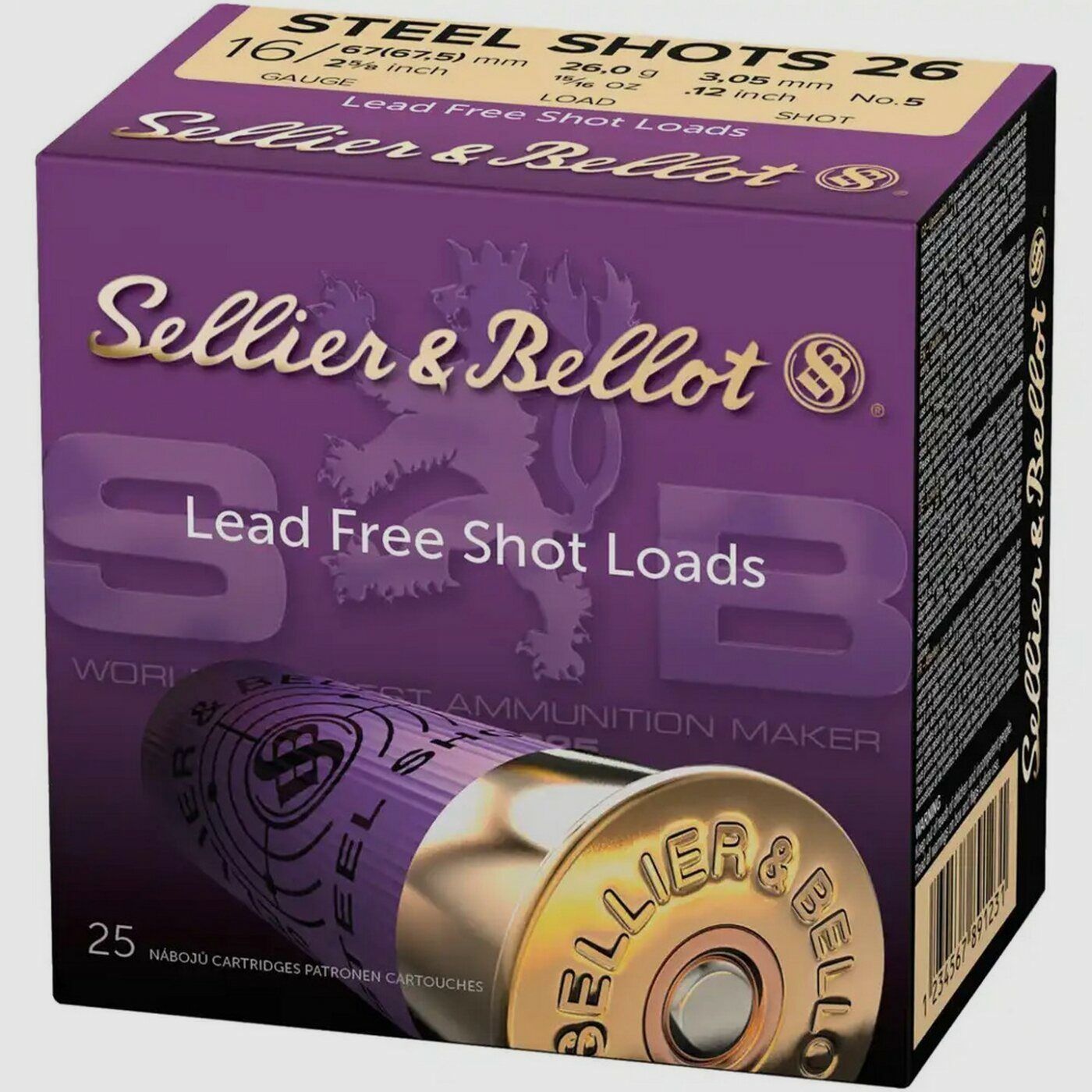 Sellier & Bellot 16/67,5 Acciaio 26g 3,3mm