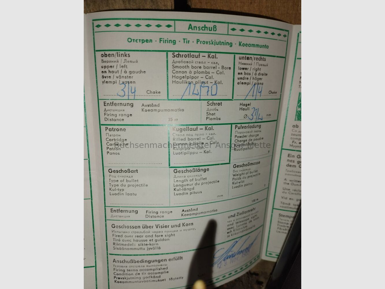 Suhler DF Modell 127 incl original Waffenpass 127