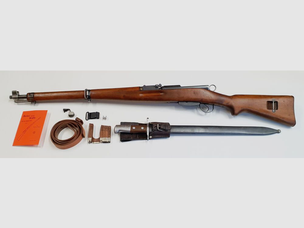 Waffenfabrik Bern K31 Kaliber 7,5x55swiss komplett nummerngleich + Hämmerli