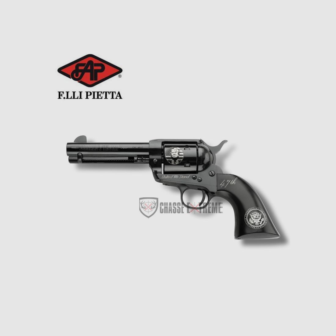 Revolver PIETTA 1873 Sa 4''3/4 Kal. 357 Mag Donald Trump Jaspe, Bild 2 von 2