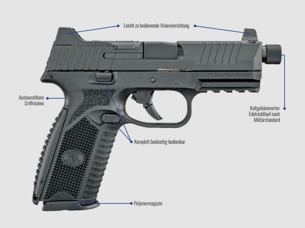 FN 509 TACTICAL FDE 9mmLuger