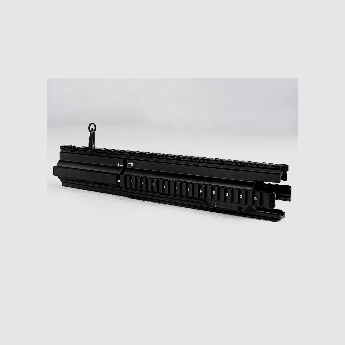 Heckler & Koch PICATINNY-Handschutz für MR308 GRÜN-BRAUN, für 16,5"/20"-Lauf mit Fenster für Gasabnahmeverstellung