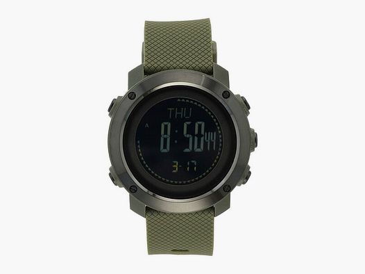 M-Tac® Taktische Multifunktionsuhr OLIV mit Barometer + Kompass uvm.