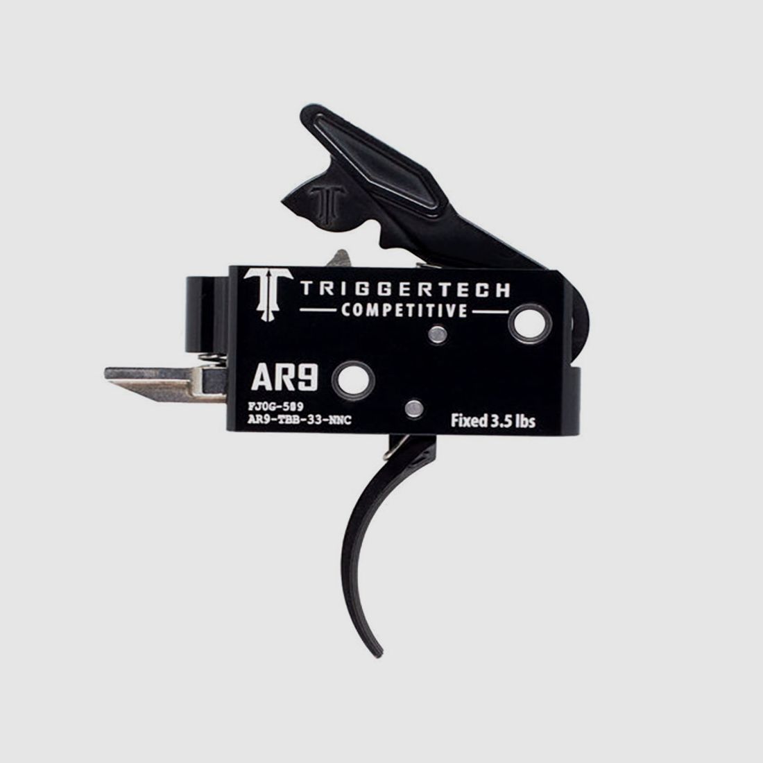 TRIGGERTECH AR9 – Déclencheur Compétitif Courbé Noir, image 1 sur 4
