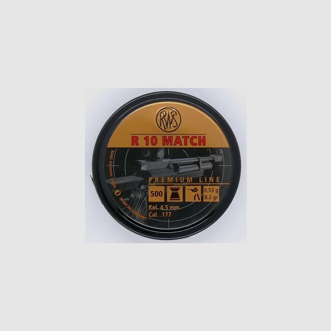 RWS R 10 0,53g 500 pièces 4,49 mm