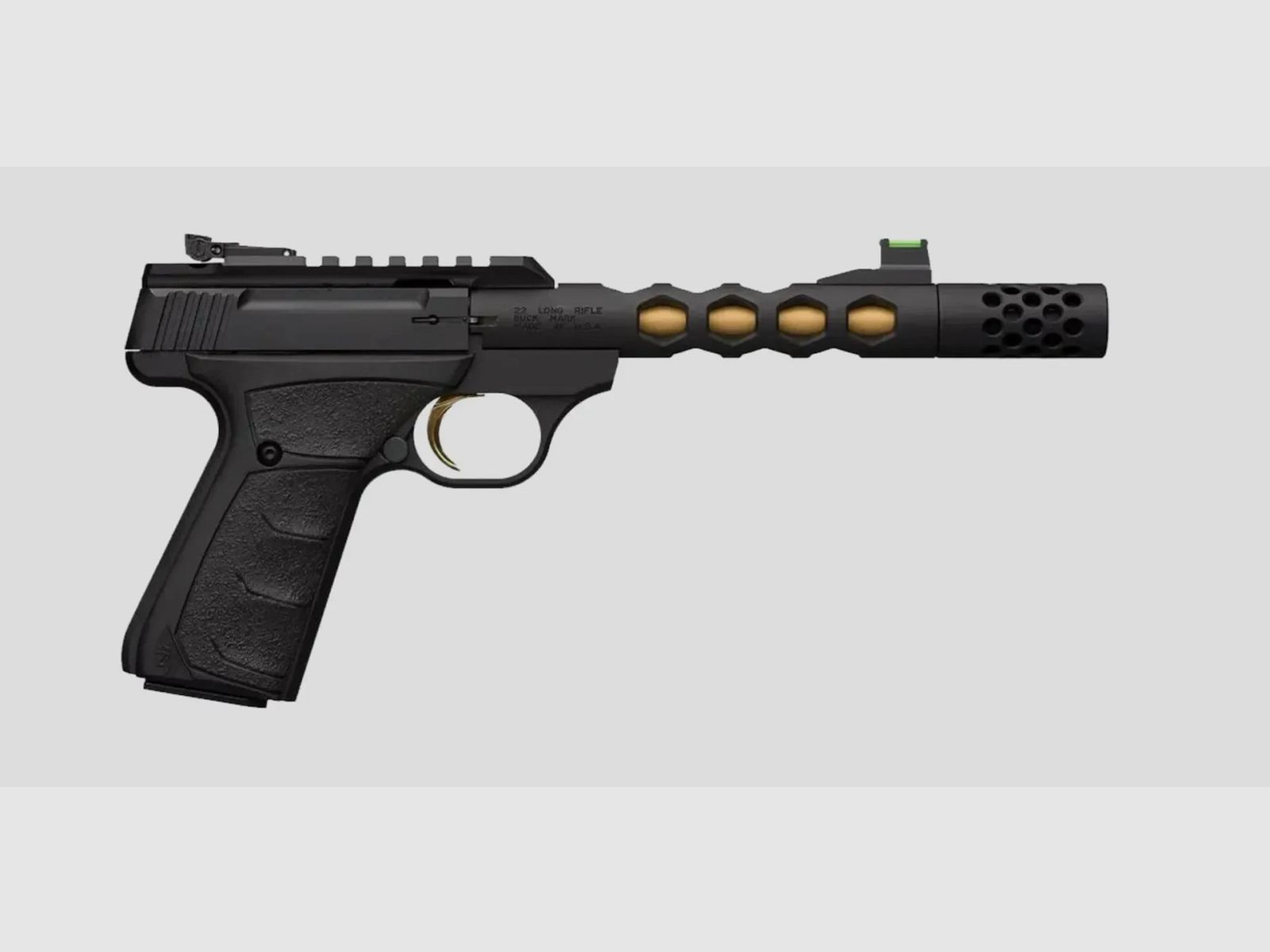 Buck Mark Black Gold Vision HEX UFX, calibre .22 LR - Browning, image 1 sur 4