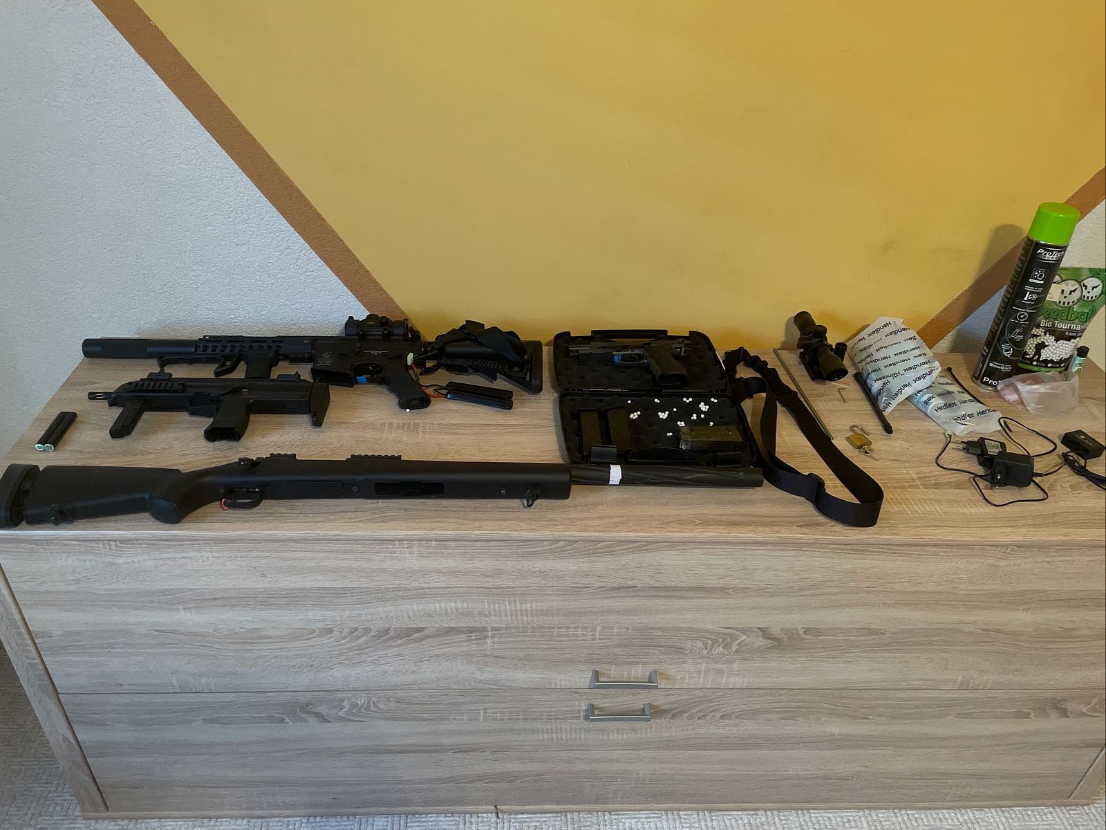 Volledige airsoftverzameling te koop