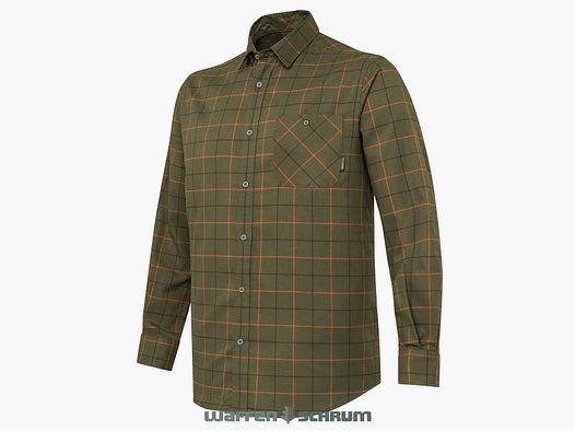 Camicia Beretta Jargo Stretch Verde Zucca a Quadri