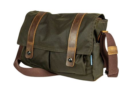 Waldkauz STEINKAUZ-Waxed Cotton Tasche "Fischland", oliv
