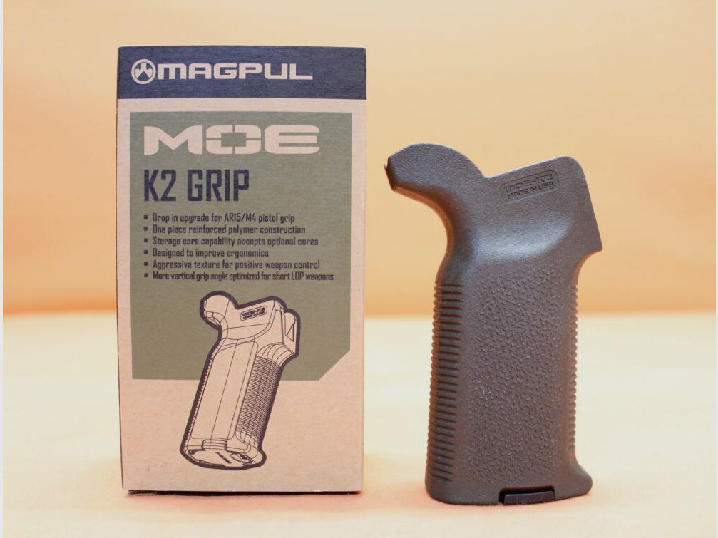 Magpul AR-15: Pistol Grip Magpul MOE K2 (MAG522-ODG) Polymer O.D.Green