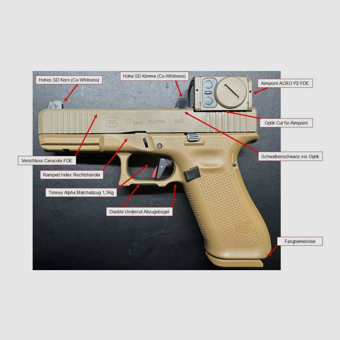 Glock Glock 17 Gen5 FS / FXD "FR Coyote