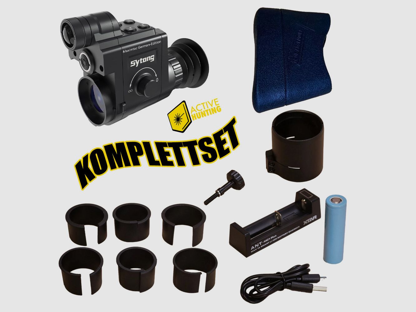 Nachtsicht Nachsatzgerät Sytong HT-77, 16mm Linse, 850nm IR Strahler !!!KOMPLETTSET!!!
