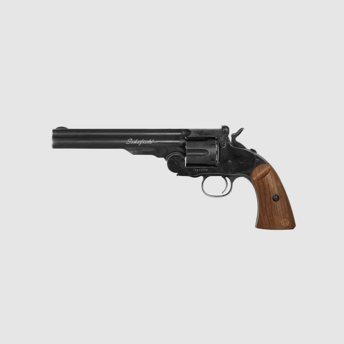 Schofield revolver 6" verouderd zwart 4.5 mm diabolo's ASG, afbeelding 1 van 2