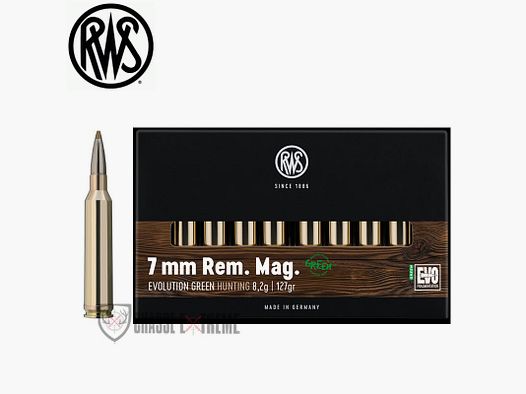 20 Nabojów RWS kal. 7mm Rem Mag 127gr Evo Green