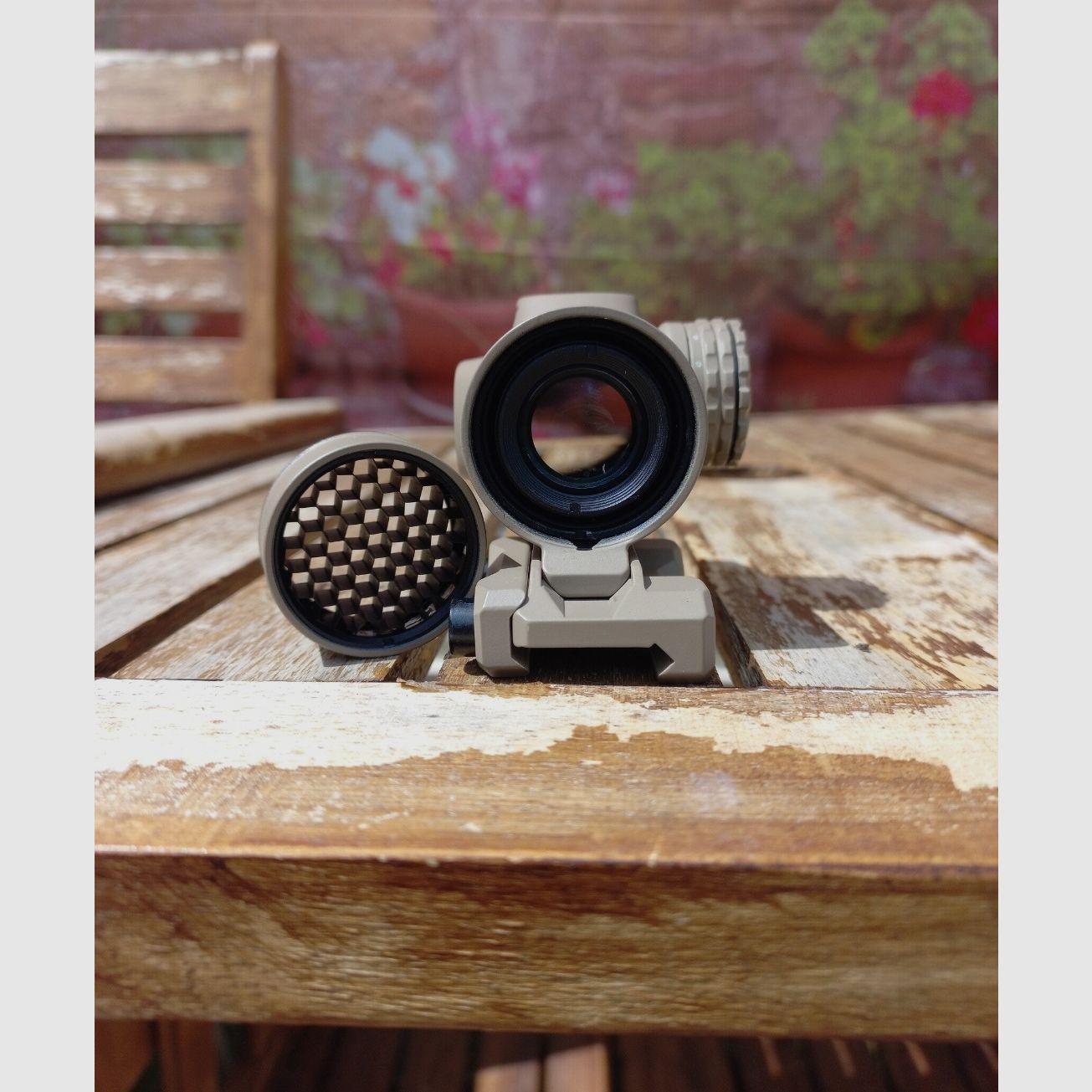 PRIMARY ARMS SLx 1X Micro Prism Scope Gen II con filtro a nido d'ape orig. (Anti-riflesso) colore FDE