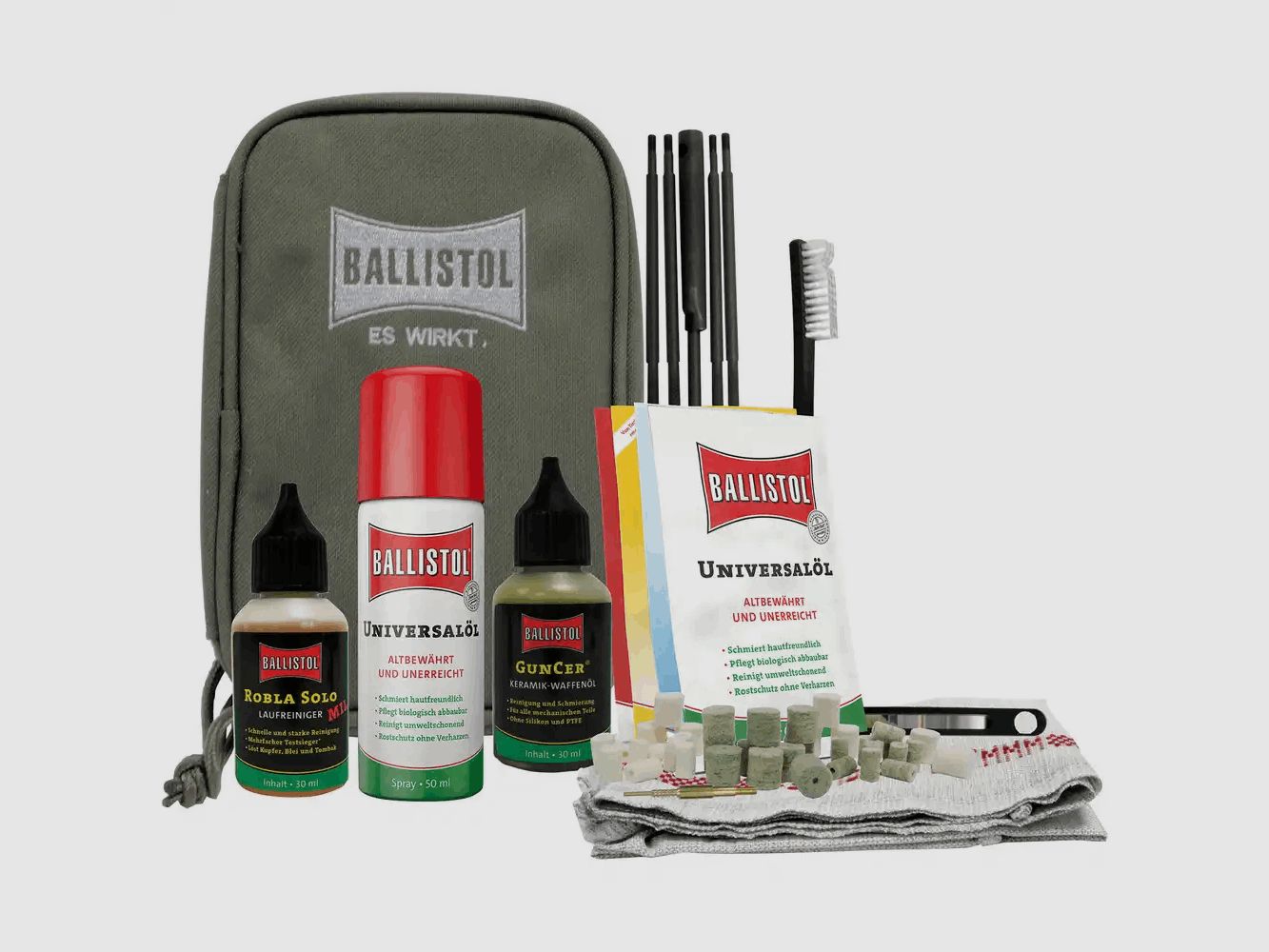 Ballistol Waffen-Reinigungstasche, 44tlg