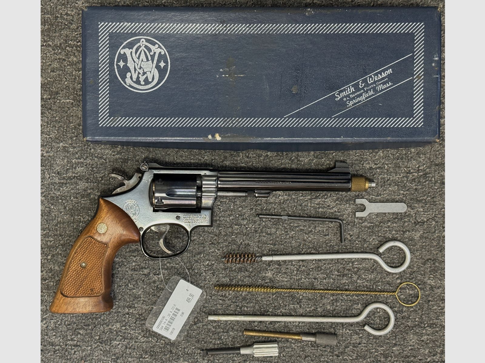 Smith & Wesson Revolver14-4 .38 Special with .22 conversion barrel
