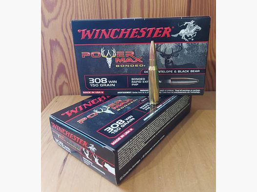 MUNITION WINCHESTER POWER MAX Kal. 308 Win 150 gr