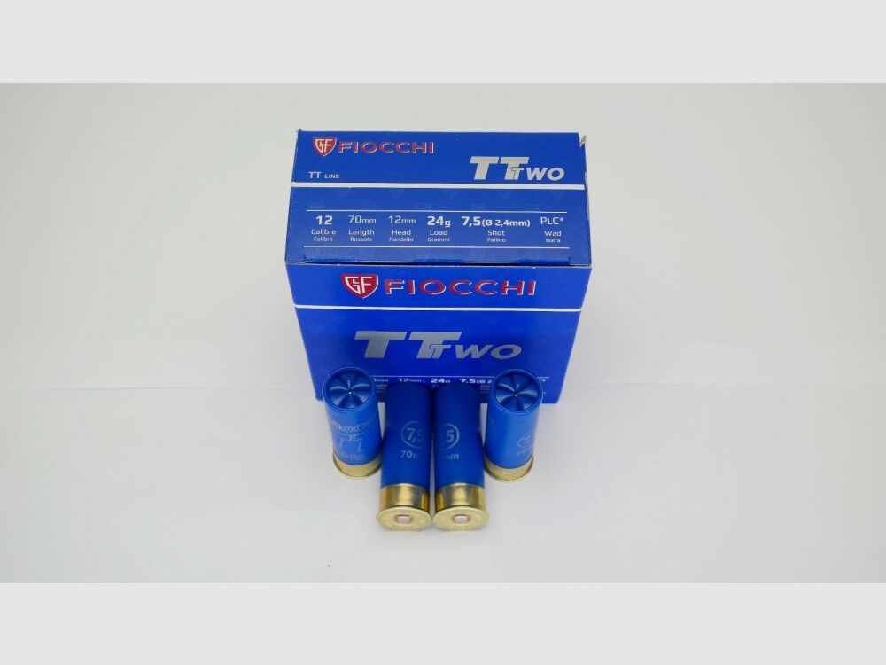 Fiocchi TT Two Trap 24 gramm No 7,5 2,4mm SOFORT VERFÜGBAR