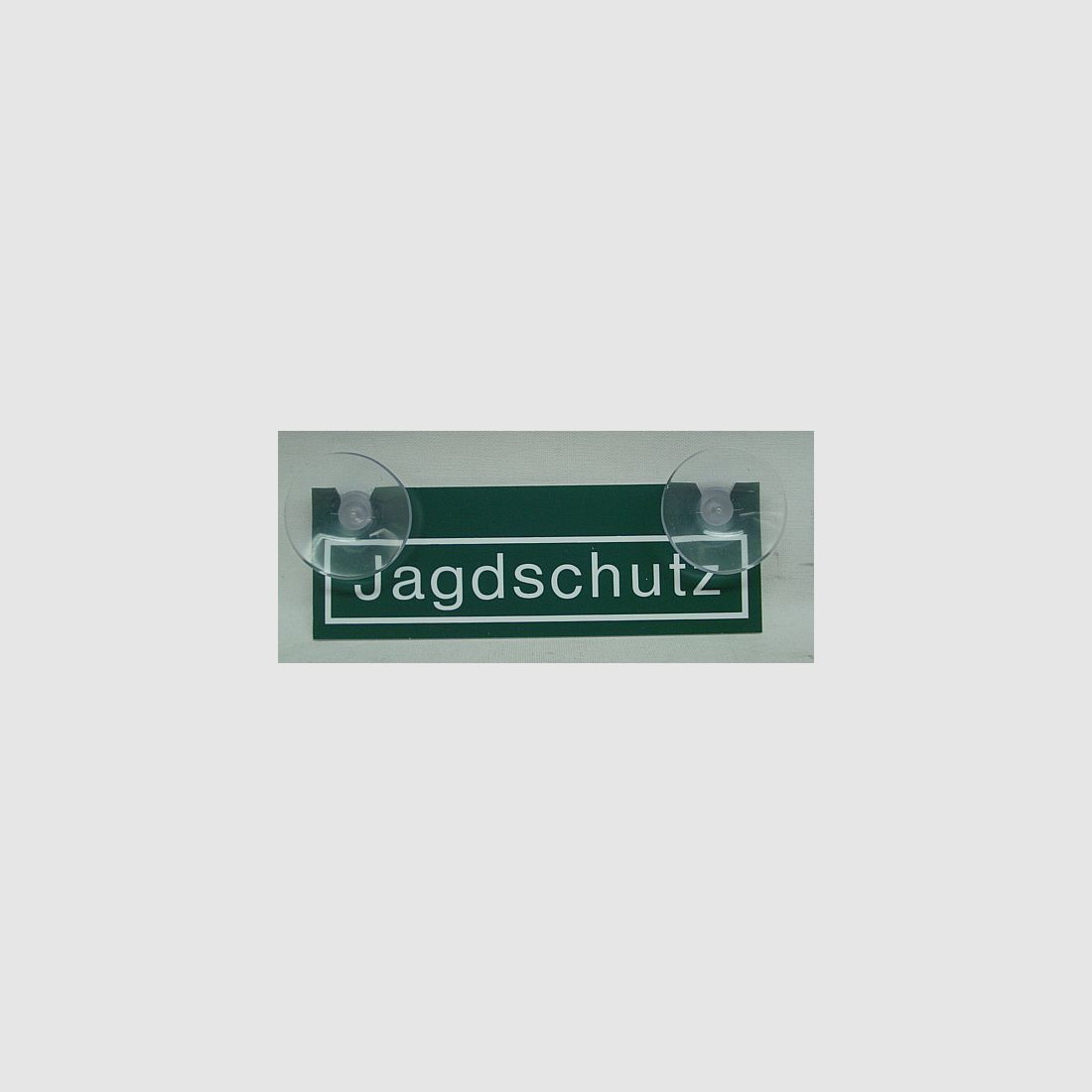 Autoschild Jagdschutz - 2 Sauger f. Scheiben Innenbef.