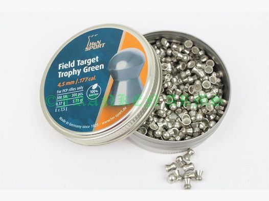 H&N Field Target Trophy Green 4,50mm 300 Stück
