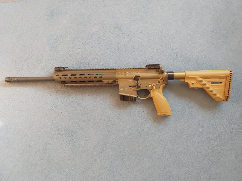 Heckler&Koch - MR223A3 - 16,5"-.223 Rem- RAL 8000 - slimline Handschutz-kurz