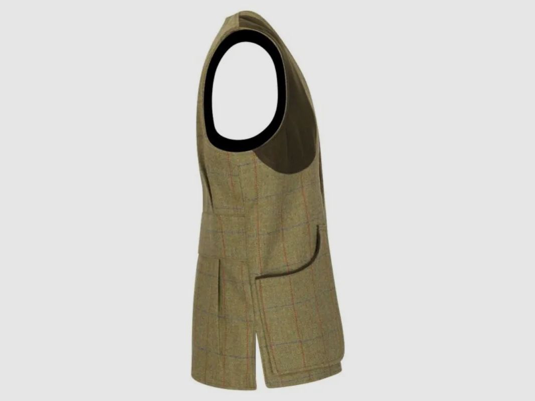 Chaleco Derby Tweed Walker & Hawkes Berston a cuadros verdes, imagen 3 de 6