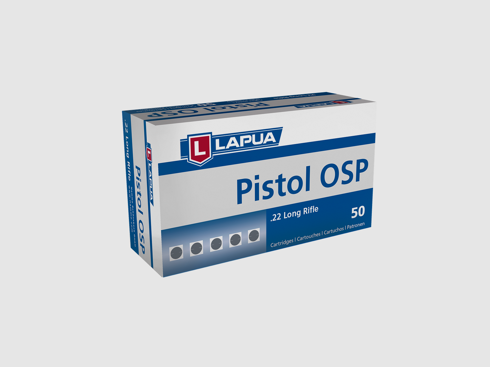 Lapua .22 LR 2,6g Piombo Punta Tonda Pistol OSP