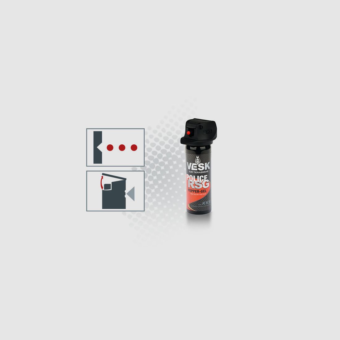 Pfefferspray VESK RSG Police 63 ml Gel, Bild 1 von 2