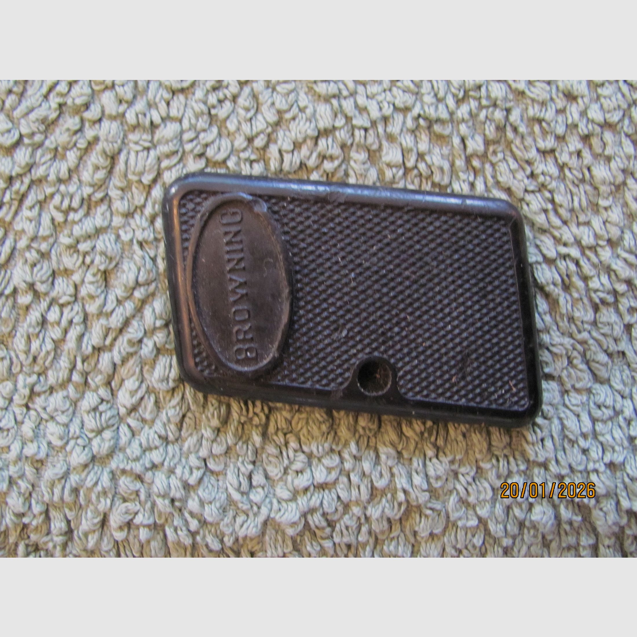 Original FN Browning Bakelit schwarz Griffschale RECHTS für 6,35 FN Browning Baby, Bild 1 von 2