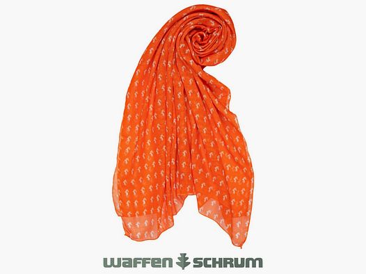 Skogen Tuch mit Hirschmotiv Orange