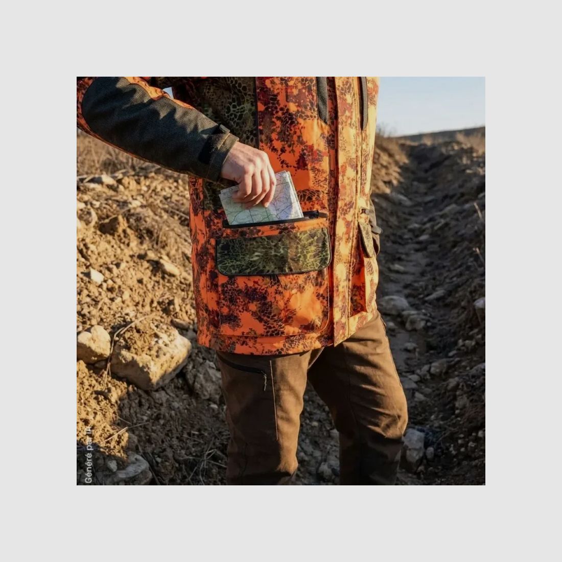 Veste 3 en 1 Prohunt Chamois Viper Blaze orange imperméable, image 6 sur 15