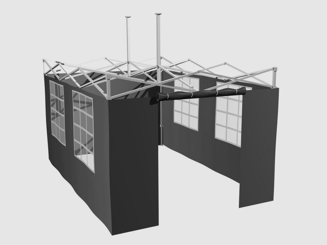 Grillfürst Seitenwände für 4,5 x 3m Grillpavillon / Gartenpavillon / Grillzelt 4er Set