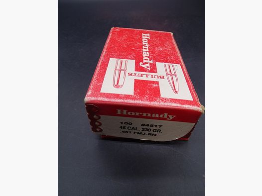 Hornady # 4517 .45 230gr Dia.451 FMJ-RN 100 pièces # 4517