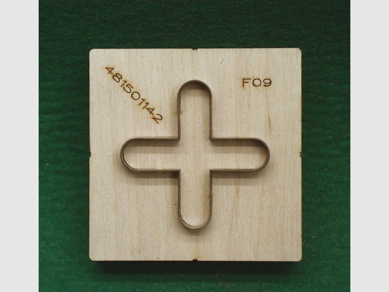 Dispositivo de punzonado GEBU para parches de disparo cruzado calibre 58