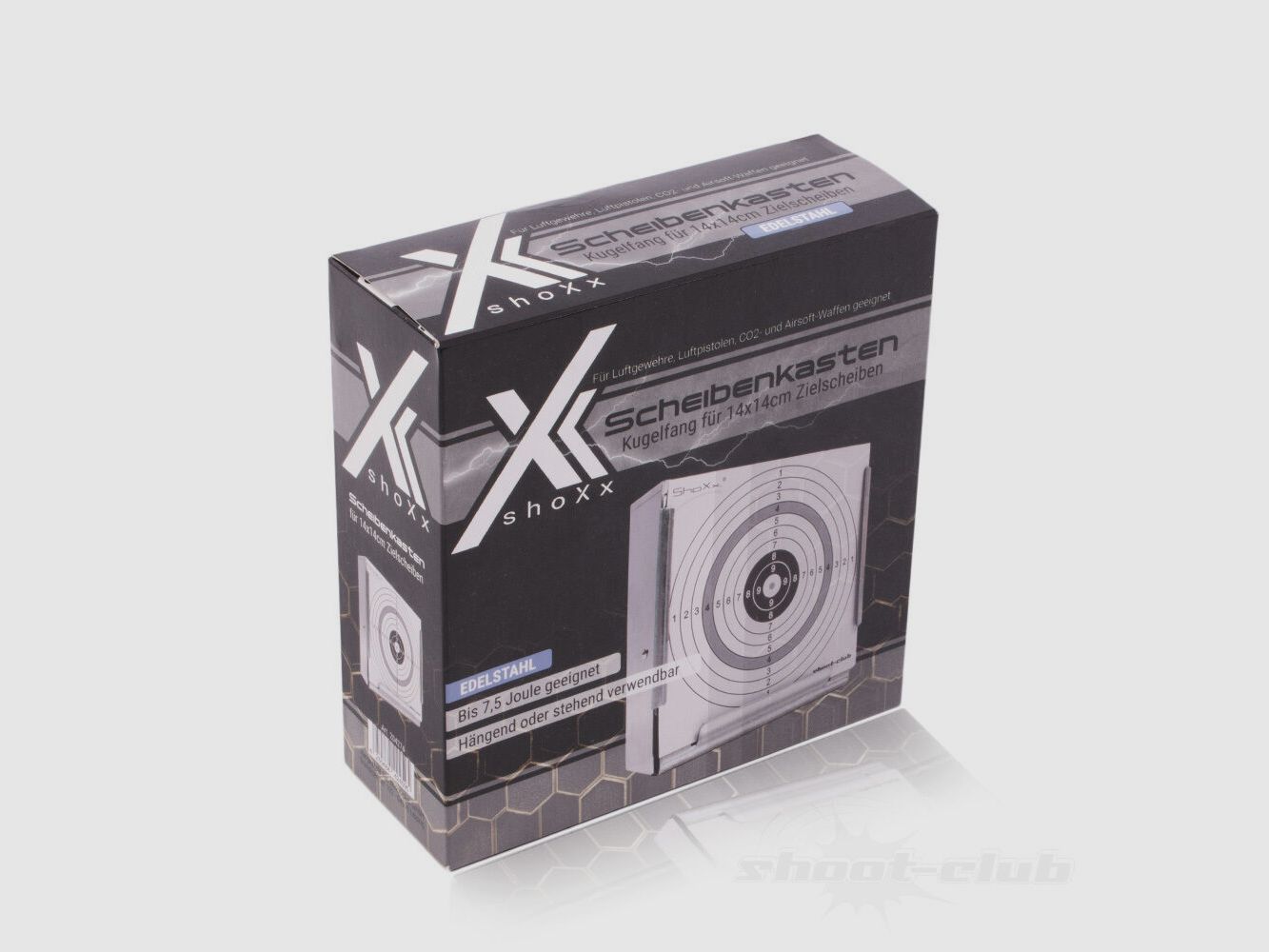 xxx stainless steel target box / bullet trap + sound tube