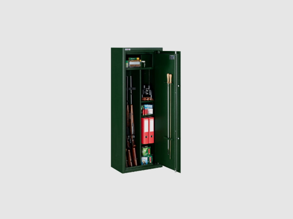 Novcan gun safe G-3/S1/8-350 White, Class S1 – Primor electronic lock, for 8 firearms, image 2 of 3
