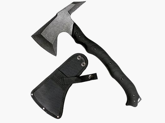 Survival axe including nylon bag