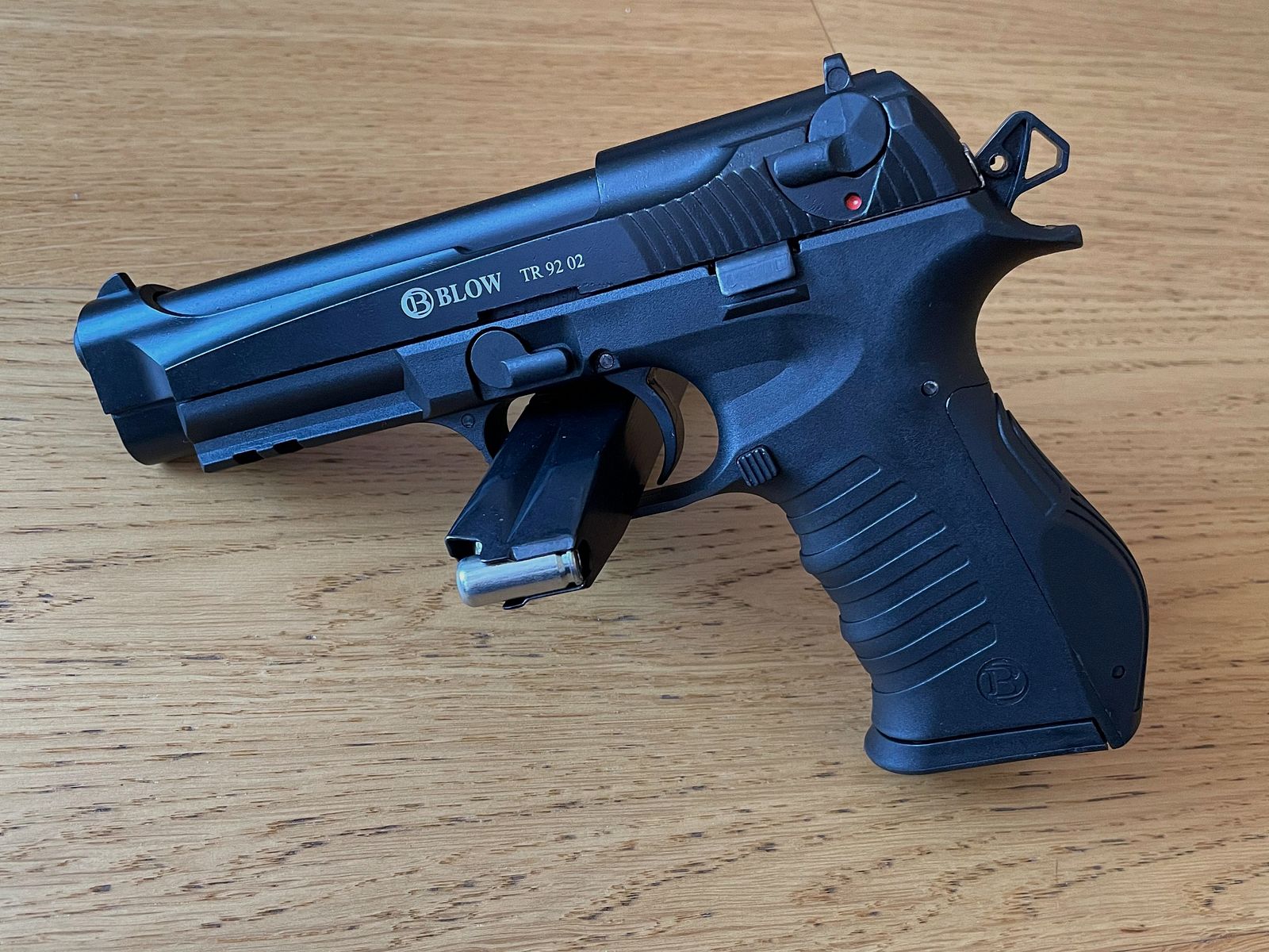 BLOW TR92-02 Black – 9 mm P.A.K. / Beretta M9A3 / M9A4 Style – Wysyłka na terenie całej UE / EU-Wide Shipping, zdjęcie 11 z 11