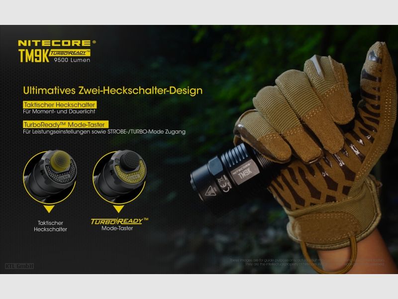 Nitecore TM9K Taschenlampe TM9K 9500 Lumen