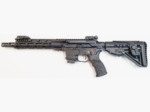 GWMH AG Selbstladebüchse GWMH SPC-HUNTER A5 10" (SWISS PISTOL CARBINE) BLACK Kal.9x19 AR15 Glock Magazi