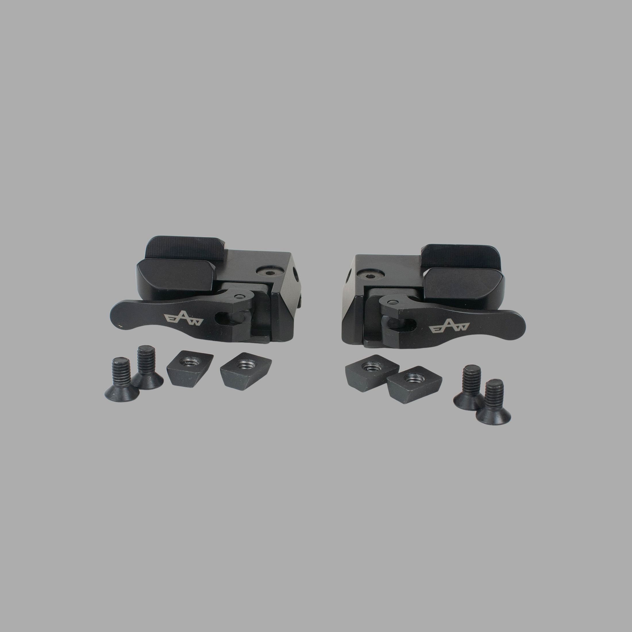 Montage QR EAW 2 pièces à dégagement rapide Picatinny compatible avec les lunettes de tir Zeiss avec rail